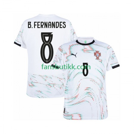 Fotballdrakt Portugal Bruno Fernandes 8 Bortetrøye 2025-2026 Kortermet